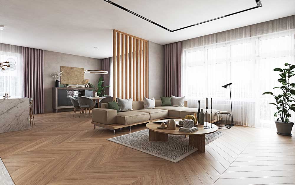 Spacious bedroom concept at Mahindra Kandivali East